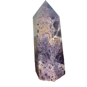 XL Natural Dream Amethyst "Calming/Protective" Quartz Obelisk Point ~ 990g ~ NWT